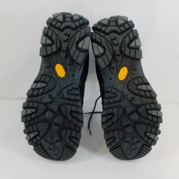 Merrel Moab 3 Mid Black Night Hiking Boots Men's Size 9.5 New Shoe